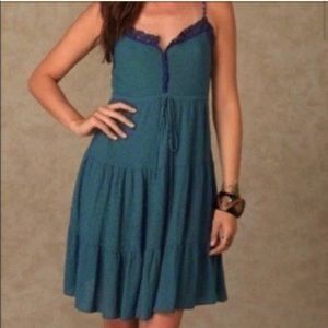 Free People Teal Dress